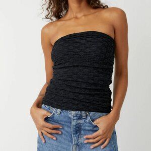 Free People Ona Convertible Ruched Mini Skirt Floral Lace Strapless Top XS